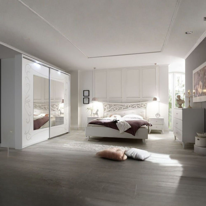 Camera da letto completa colore bianco opaco - Ararat