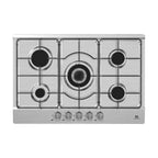 Piano cottura a gas 5 fuochi 75 cm inox Master Kitchen MKHG75EXS