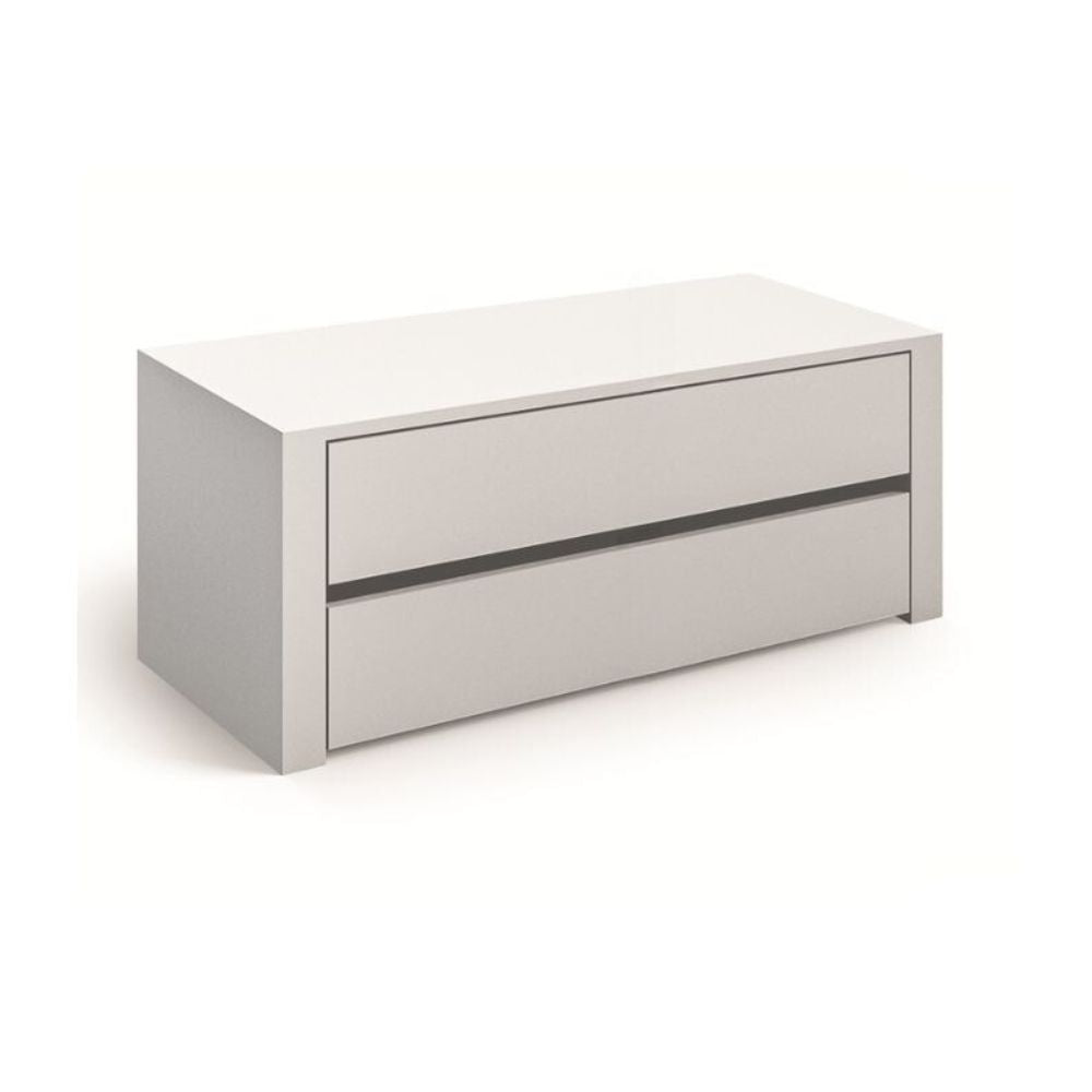 Cassettiera interna per armadio con 2 cassetti colore bianco 83,6x44,5x43H cm - Alice