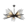 Lampada da soffitto 50H cm con cinque luci colore metallo nero - Salem