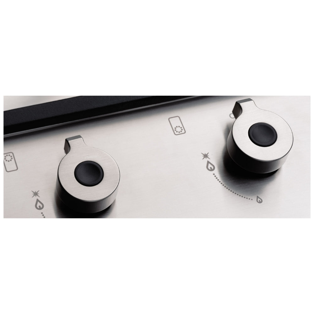 Piano cottura Bertazzoni PM36500X a gas 90 cm. 5 fuochi dual wok centrale inox
