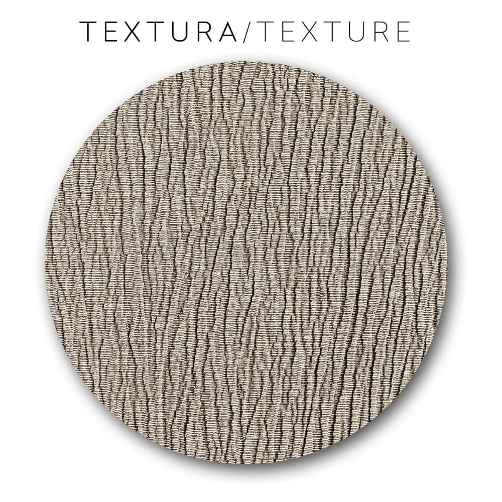 Stuhlhussen aus elastischem Stoff, beige, Troya