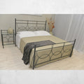Lit double en fer forgé couleur anthracite - Silene