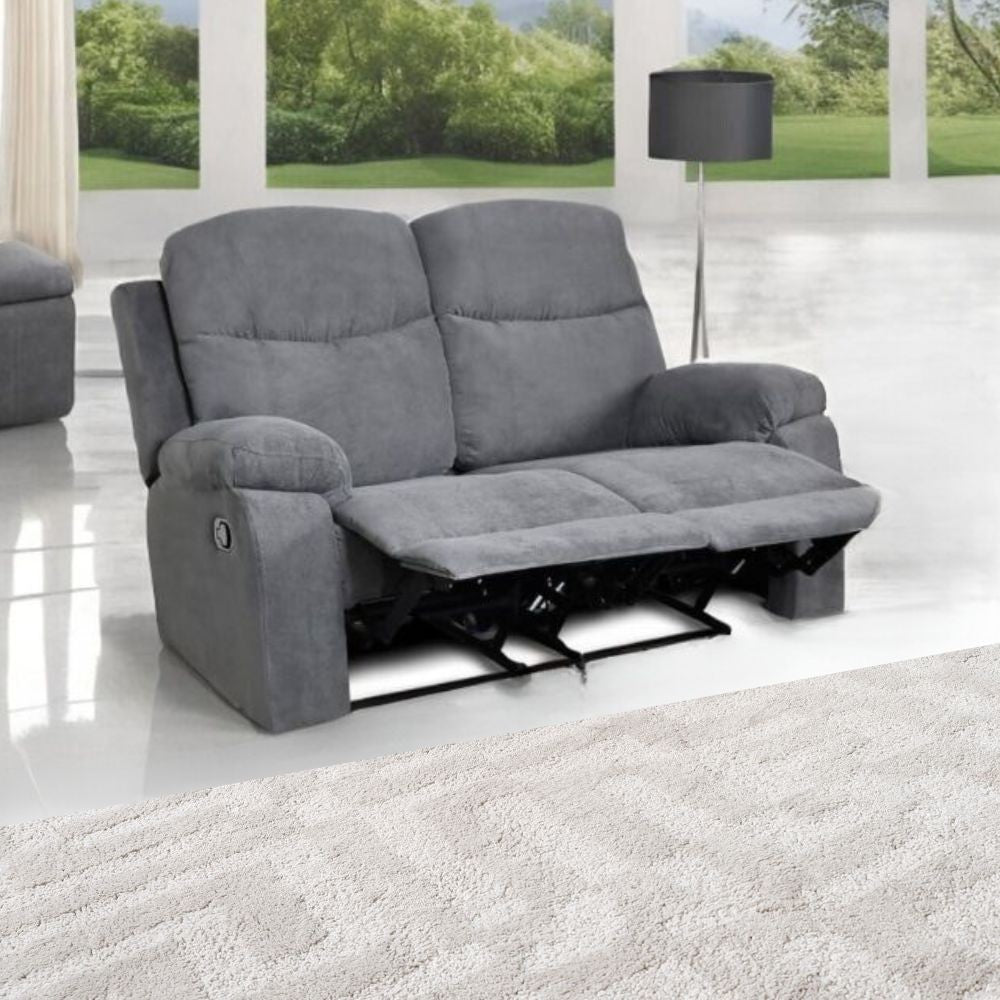 Canapé inclinable 2 places gris Twist 20 - Chicago