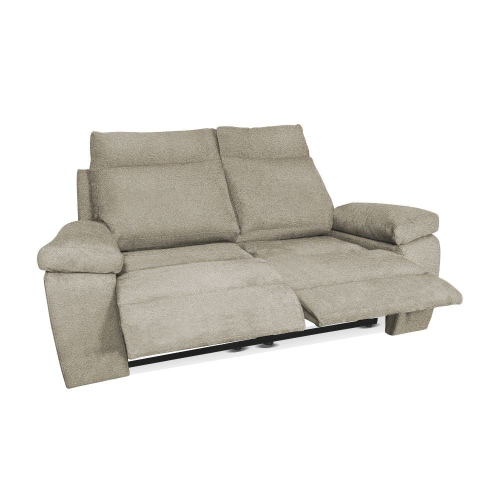 Divano 2 posti 2 recliner manuali colore cappuccino Milano