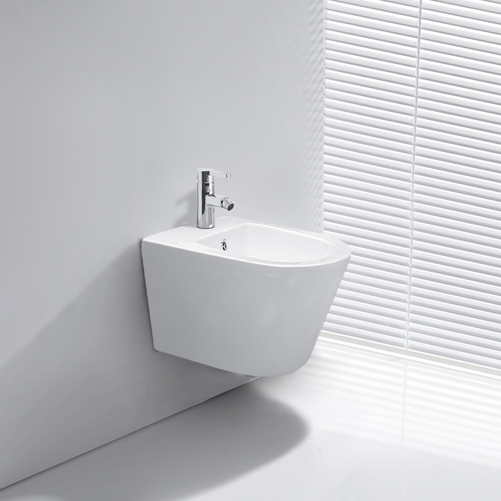 Bidet sospeso in ceramica bianco lucido YJ-1385 