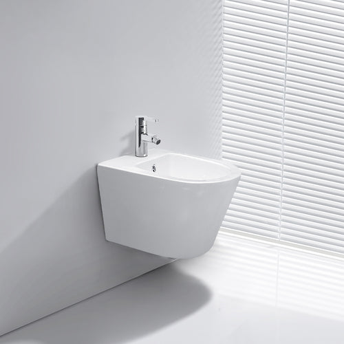 Bidet sospeso in ceramica bianco lucido YJ-1385 