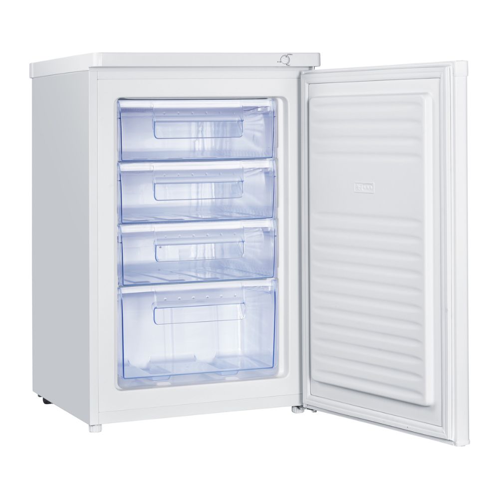 Congélateur vertical porte réversible et tiroirs 91 L blanc - Daya DCV12SM3WE0