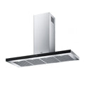 Cappa da parete FTLN 120 cm inox e vetro nero classe A+ Franke