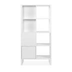 Credenza a giorno 83,5x165h cm bifacciale con ripiani colore bianco - Sumatra20A