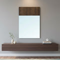 Specchiera con pannello legno 70x110 Brown