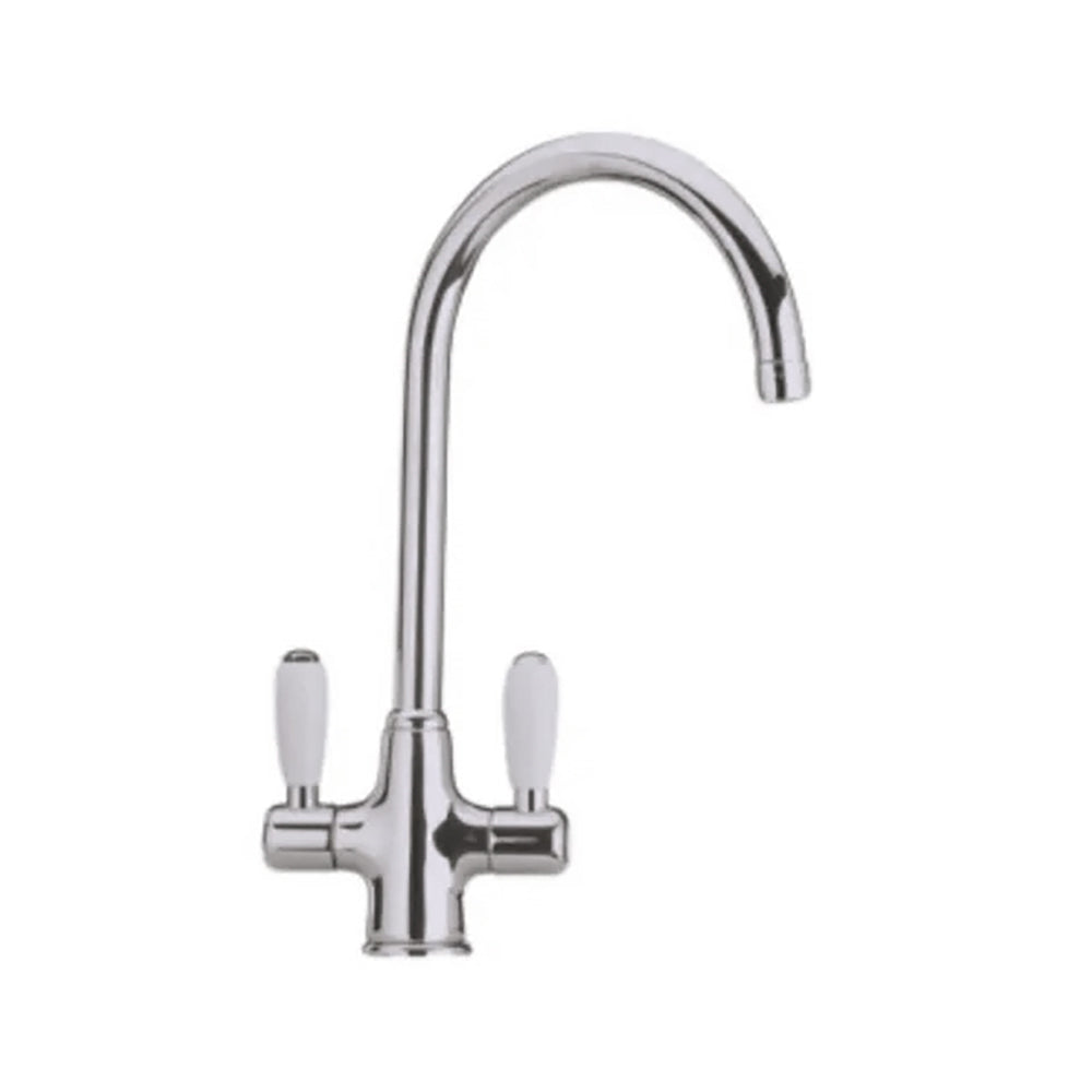 Miscelatore da cucina satinato con comandi in ceramica Paini 84CN544