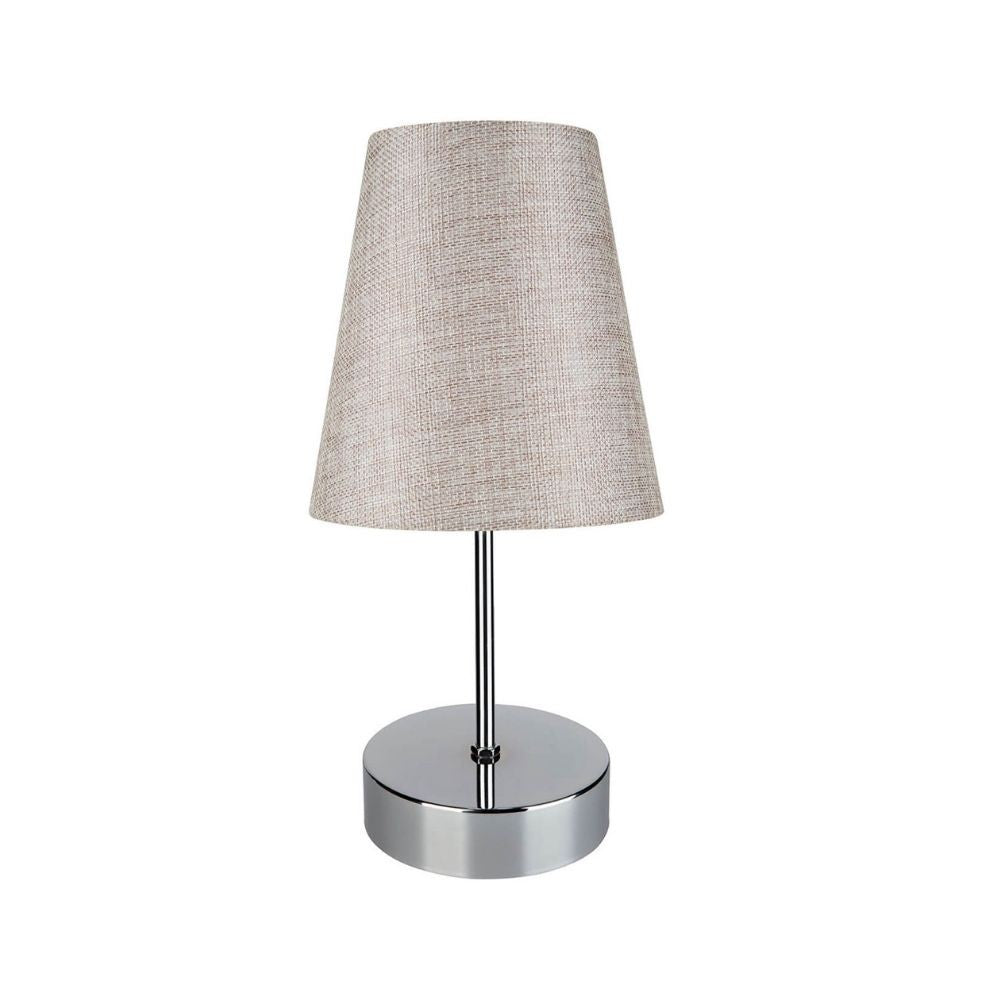 Lampe de table chrome beige Estelya AZ1068
