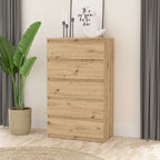 Cassettiera 5 cassetti  colore rovere 77.2x42.2x128H Morgan