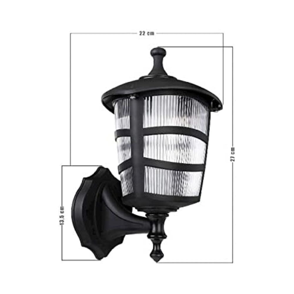 Dreieckige schwarze ABS-Wandleuchte MDL3114