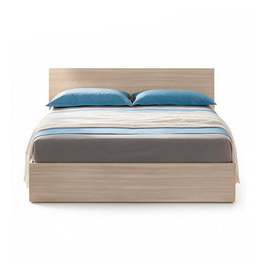 Letto matrimoniale contenitore in legno colore olmo - Manitoba