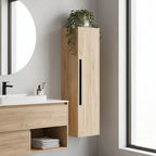 Colonna bagno sospesa colore rovere 35x30x120H cm - Former