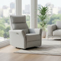 Poltrona relax recliner elettrico in tessuto grigio Softwave