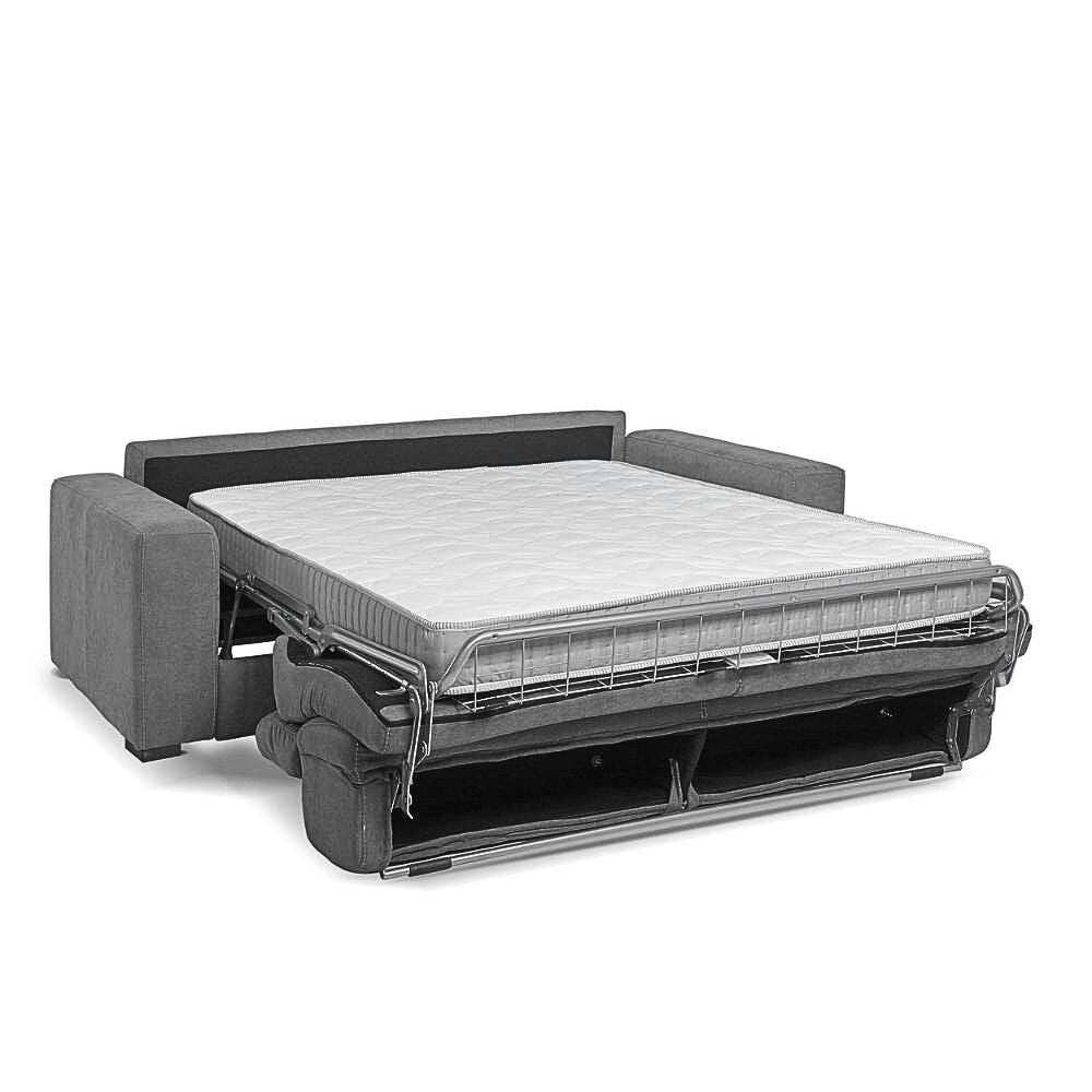 Divano letto 3 posti tessuto Penelope22 grigio Crien