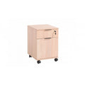 Commode de bureau 41x61 cm en bois avec roulettes coloris sonoma