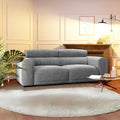 2-Sitzer-Sofa mit extragroßer Schlittenkufe aus grauem Stoff - Raffi
