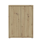 Meuble polyvalent 2 portes couleur chêne 74,5x35x99 Medea