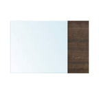 Specchiera con pannello legno 70x110 Brown