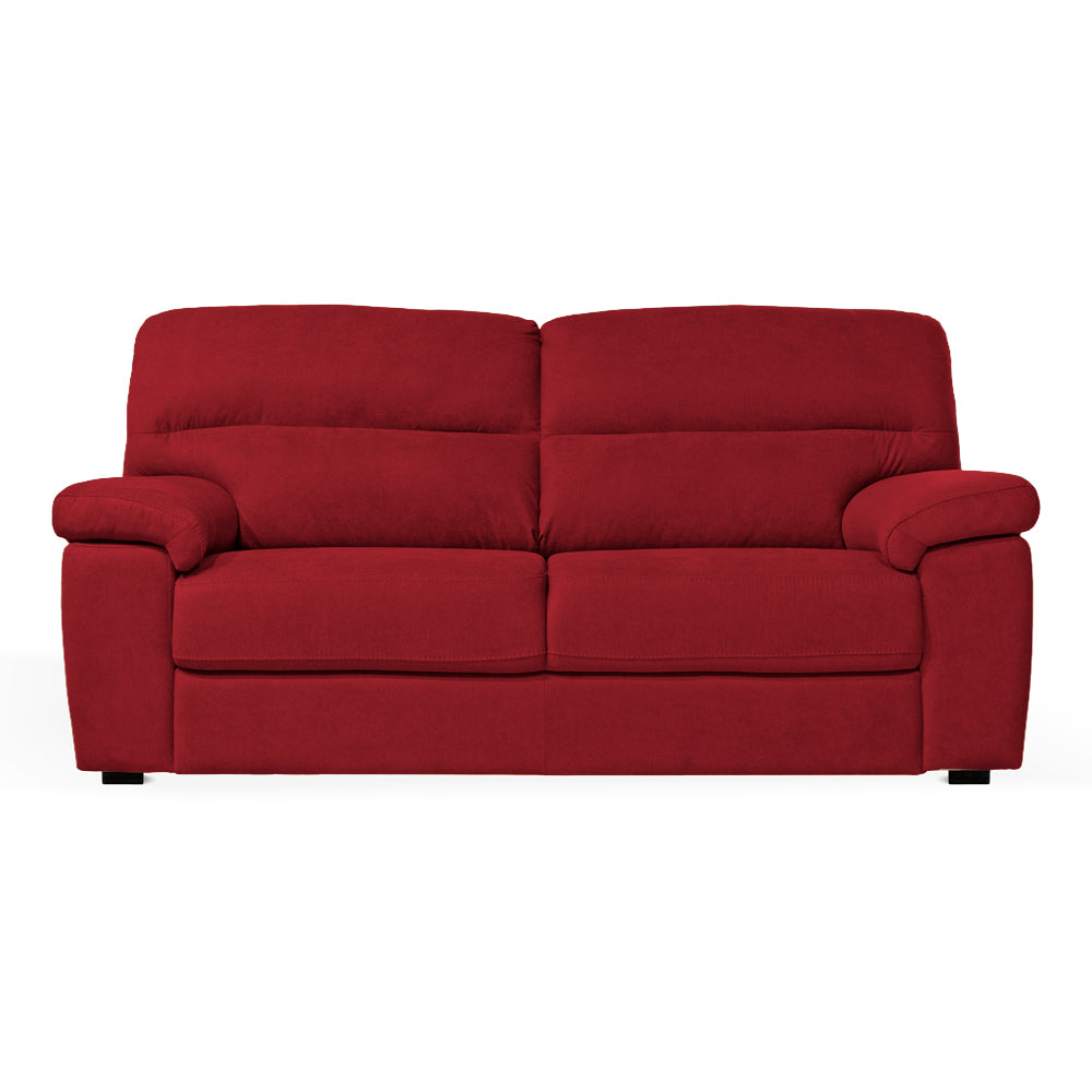 Divano 3 posti tessuto Roma18 colore bordeaux 211x98x92h Alenda