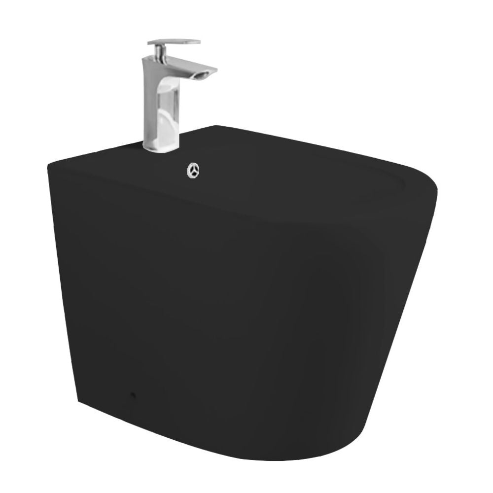 Bidet a pavimento nero opaco YJ-1380FMB