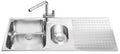 Einbauspüle, 2 Becken und rechte Abtropffläche, 100x50 cm – Smeg LTS102D2