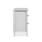 Comodino con 2 cassetti colore bianco 39x30x54H Karlstad61A
