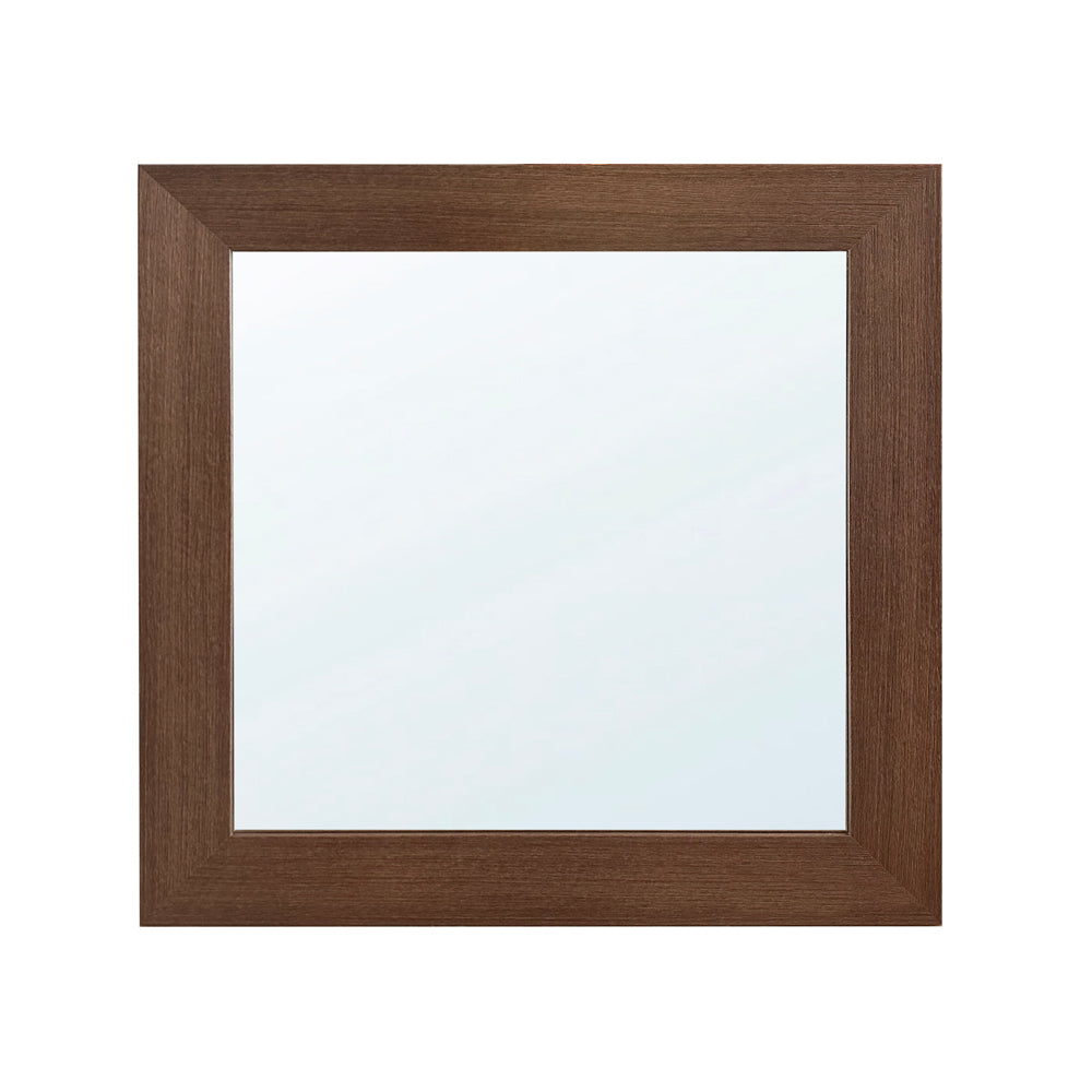 Specchiera quadrata 90x90 cm con cornice larice tabacco Plana