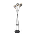 Stehleuchte 160H cm aus geflochtenem Eisen mit 3 Glasleuchten - Grande MDL3812
