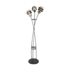 Stehleuchte 160H cm aus geflochtenem Eisen mit 3 Glasleuchten - Grande MDL3812