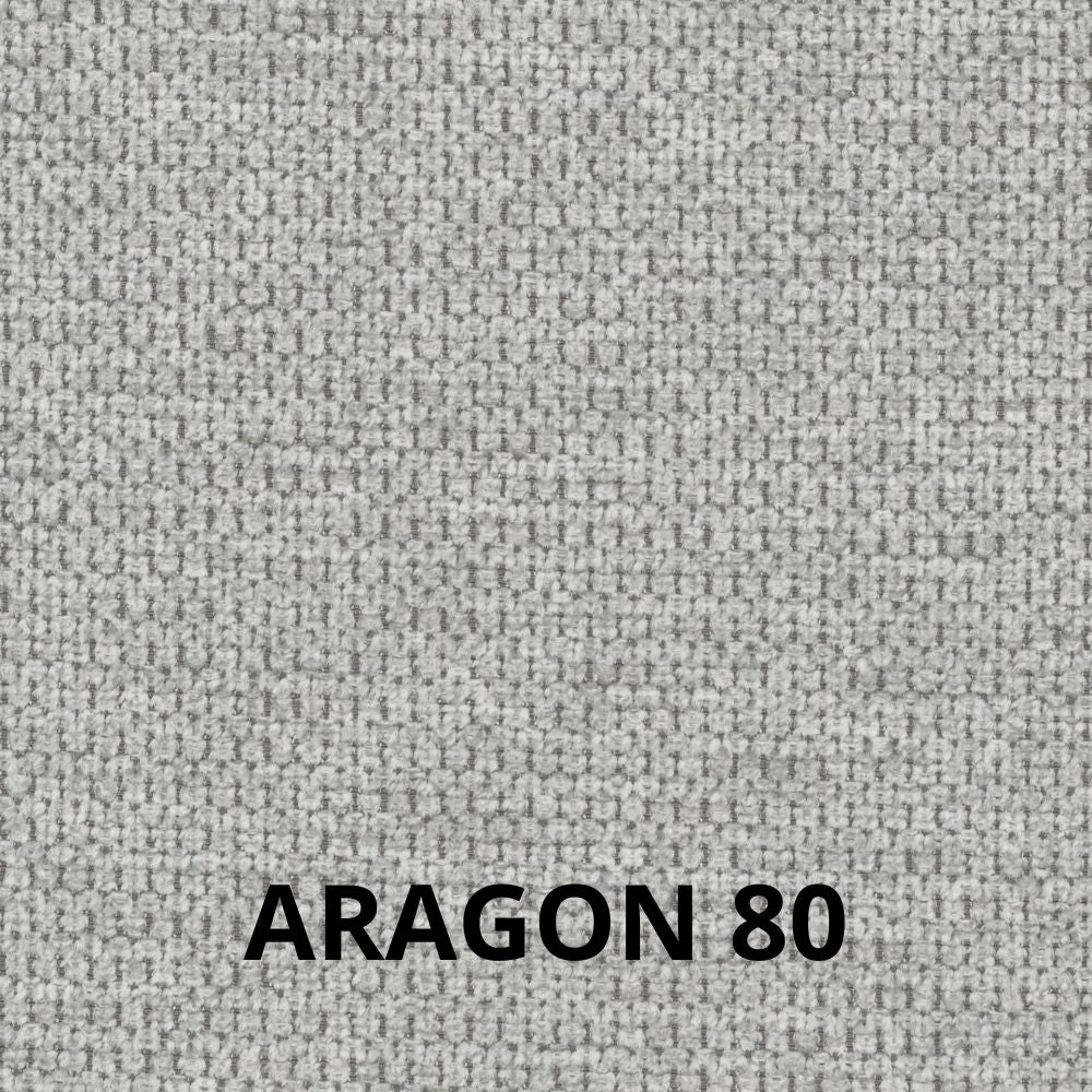 Divano letto 3 posti tessuto grigio chiaro 205x100x102H materasso 20 cm Marea