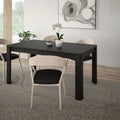Tavolo rettangolare allungabile 160/206 cm con allunga centrale colore nero Mono
