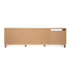 Madia 3 ante porta TV 200x35x64,5 colore bianco rovere Menorca57A