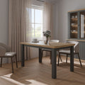 Tavolo allungabile  150/200 cm colore grigio scuro e rovere Essenza