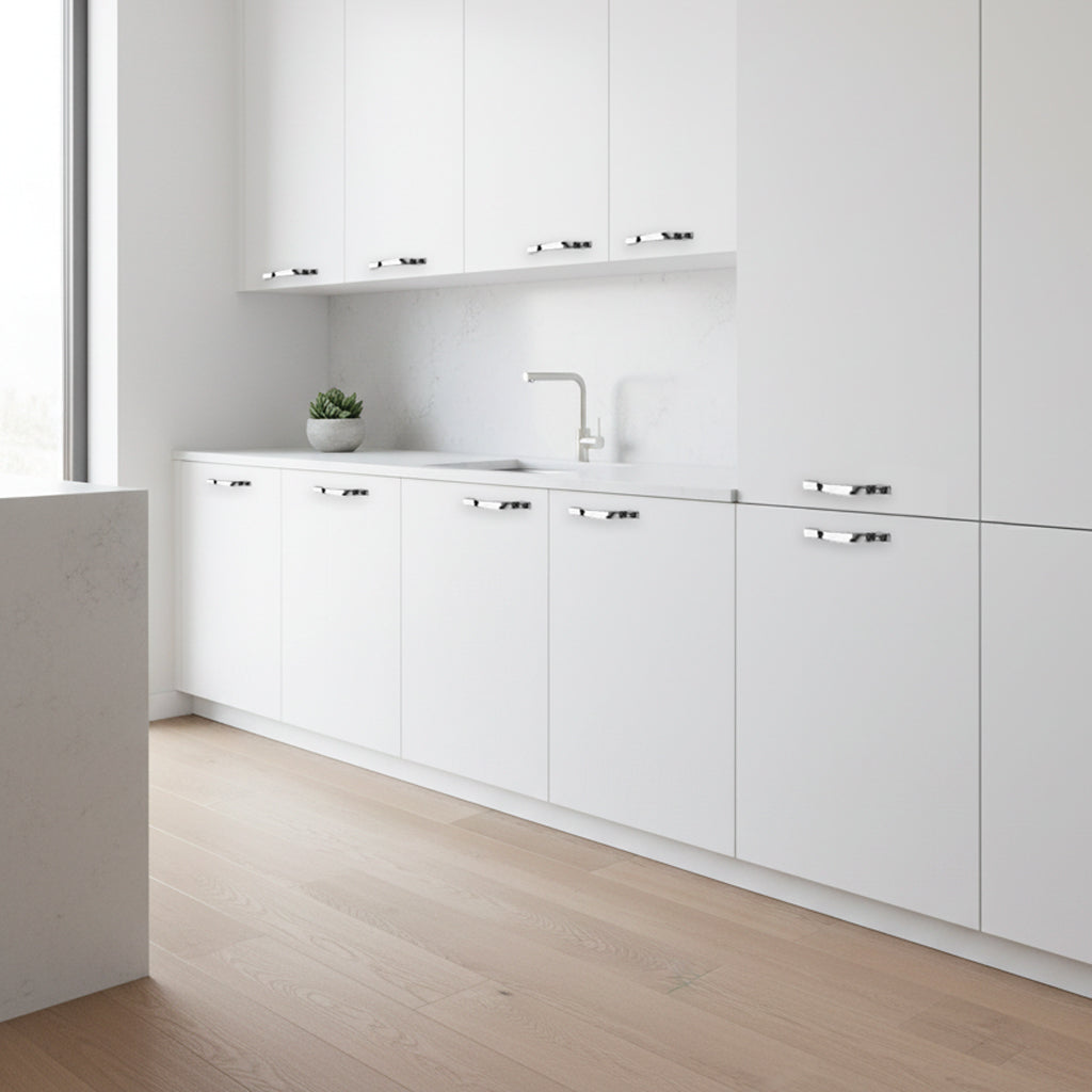 Poignée en plastique chromé pour meuble Y801 KP004128CR