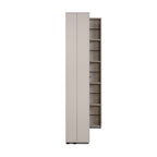 Meuble à chaussures 2 portes avec compartiments coloris cachemire 74x181H cm - Magika