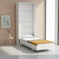 Letto singolo a scomparsa colore bianco 104x221H cm - Happy