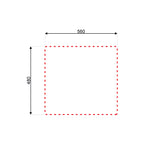 Lavello monovasca reversibile in acciaio inox 60x50 cm - Rondo' EC196
