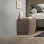 Comodino 50 cm con 2 cassetti colore bronzo - Mustella
