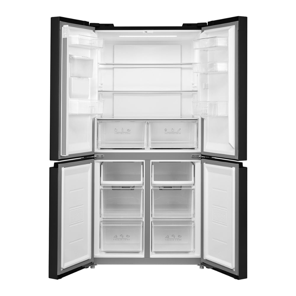 Frigorifero 4 porte real total NO FROST inverter display touch 474 litri nero classe D Daya DMF4474INLBD