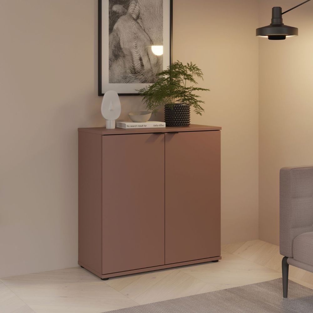 Mobile multiuso 2 ante 80 cm colore terracotta Segno