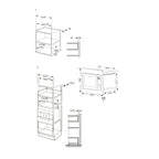 Forno microonde incasso MW20DIBK 20 litri nero classe A++ Midea