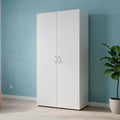 Armadio con 2 ante e appendiabiti colore bianco 80x177H cm - Seba2