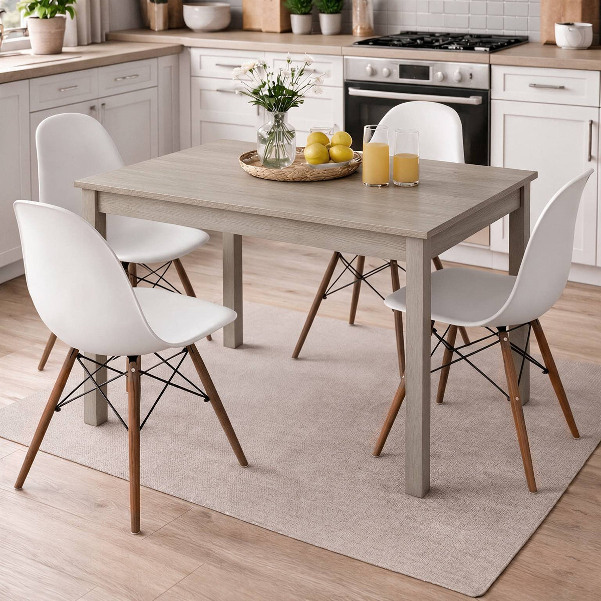 Ausziehbarer Tisch in Ulmenoptik 110x70 cm - Florenz