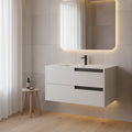 Mobile bagno sospeso con cassetti colore cashmere 80x45x50H - Former