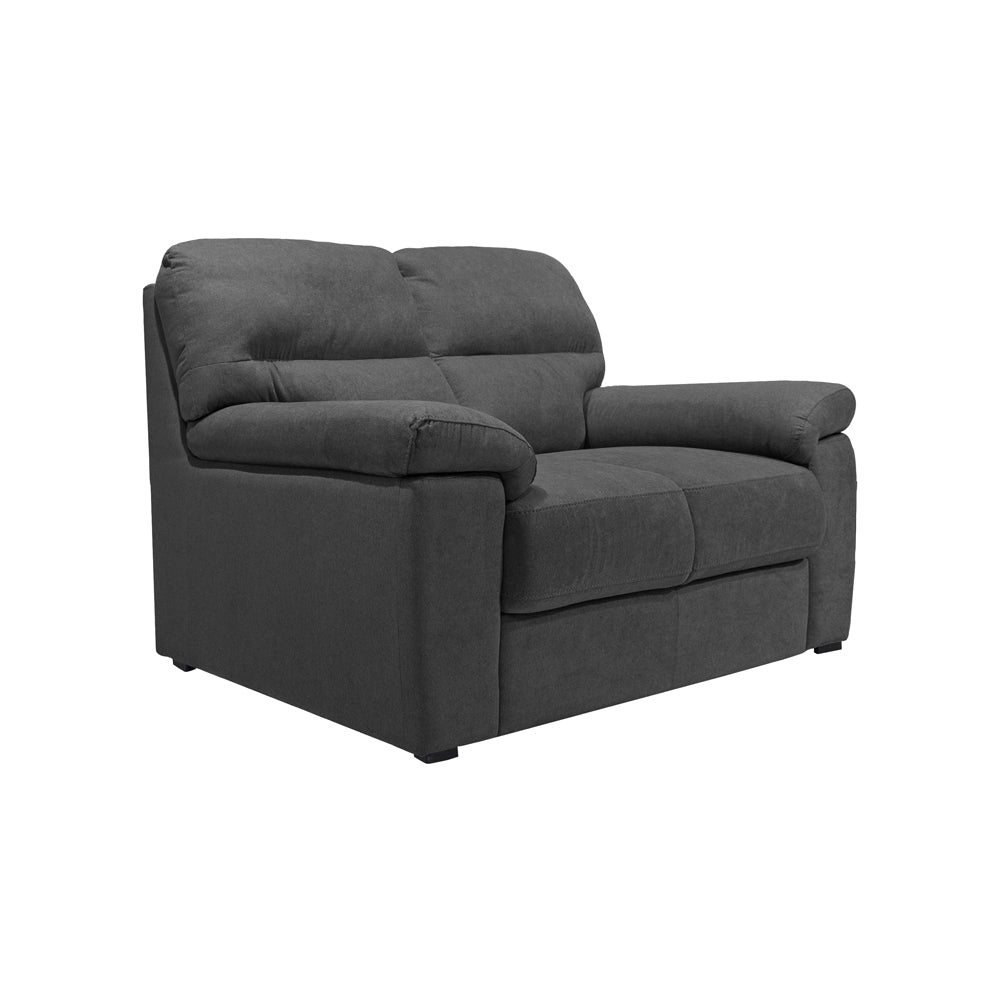 Divano 2 posti tessuto Roma28 colore antracite 160x98x92h Alenda